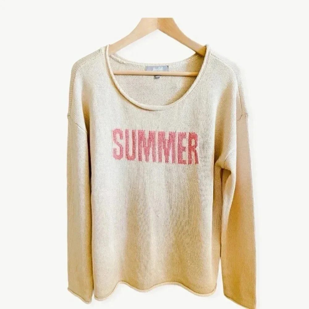 Marled Reunited “Summer” Graphic Women’s Sweater (NWOT) Sz L